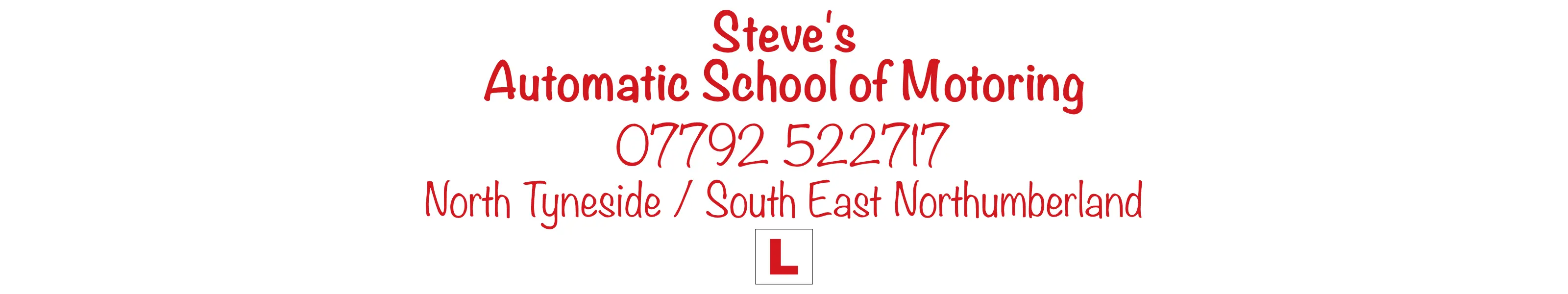 Steve's Automatic School of Motoring Banner Image