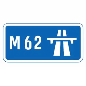 Start of motorway sign